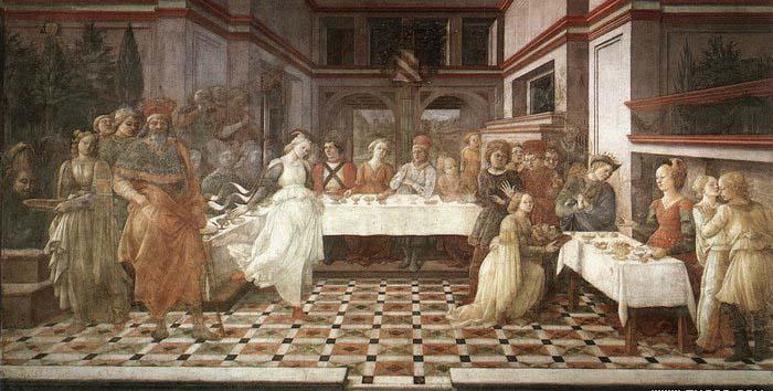 Fra Filippo Lippi Herod-s Banquet oil painting image